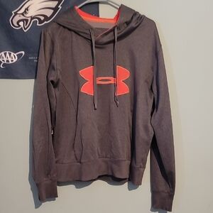 Under Armour Gray and Orange Hoodie